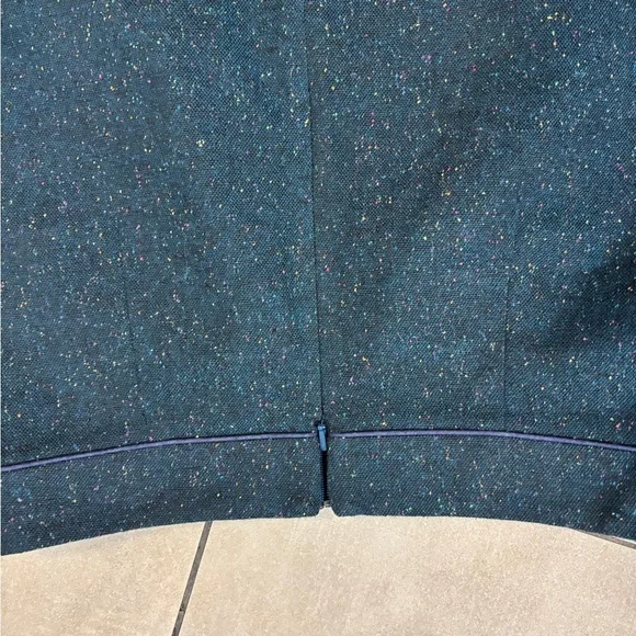Cath Kidston london deep teal tweed Skirt 10 excellent condition preppy classic - Picture 5 of 8